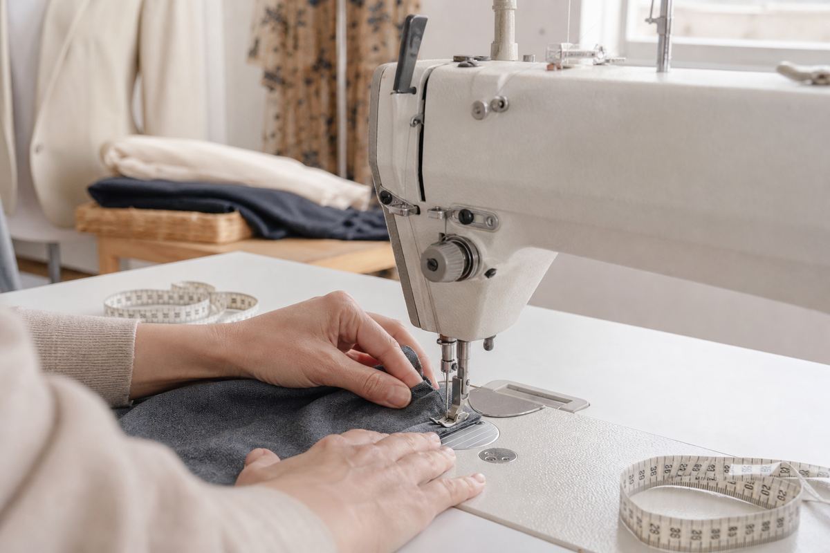 Garment repair at the atelier